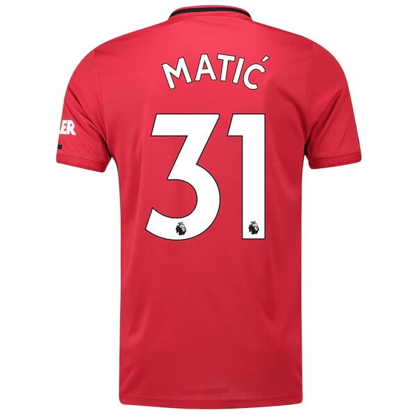 Trikot Manchester United NO.31 Matic Heim 2019-20 Rote Fussballtrikots Günstig
